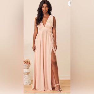 Lulus heavenly hues blush maxi
